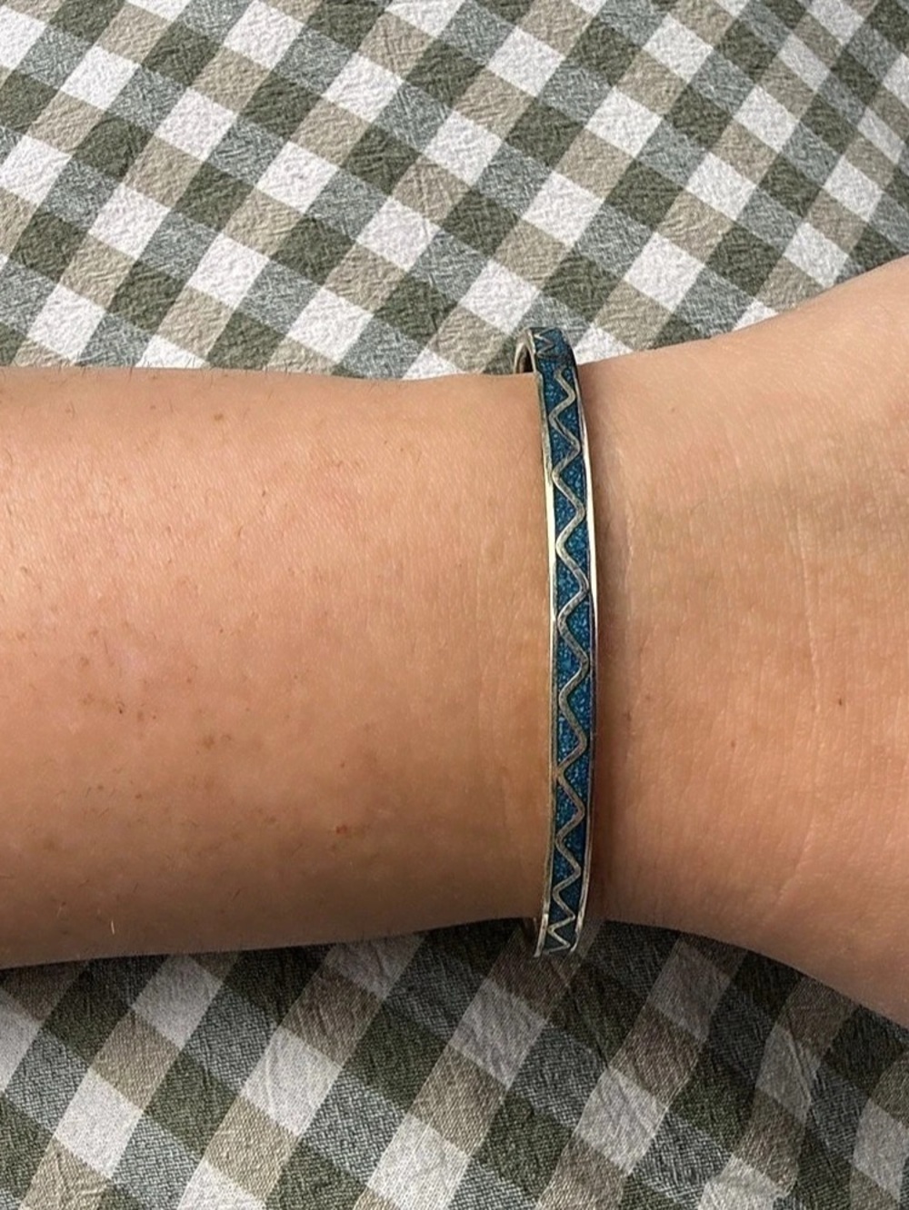 Vintage Alpaca Bangle Bracelet
